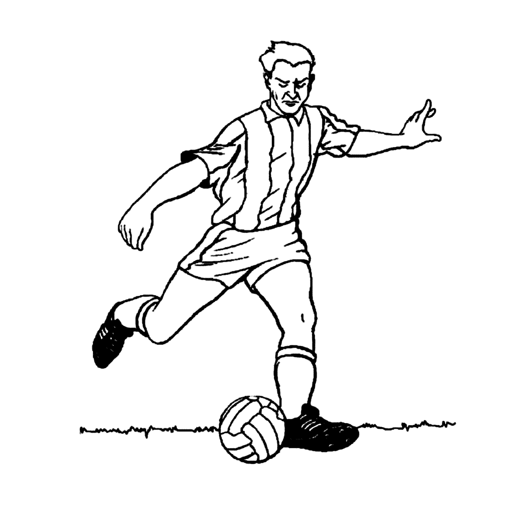 Plansa de colorat cu Fotbal 38 32